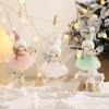 Princess Dress Xmas Tree Pendant with Wings Christmas Decoration Cute Christmas Angel Dolls  Home