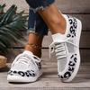 Women Casual Sneakers New Leopard Lace-up Lightweight Sneakers Women Mesh Breathable Running Shoes Women 2025 Zapatos De Mujer