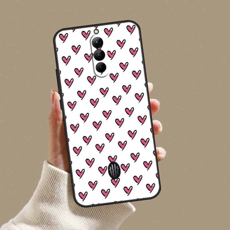 Heart Cartoon Girls Case For ZTE Nubia Red Magic 10S 9S 8S 8 9 10 11 Pro Plus 6 7 6S 7S Pro 5G 6R 10 Air Cover