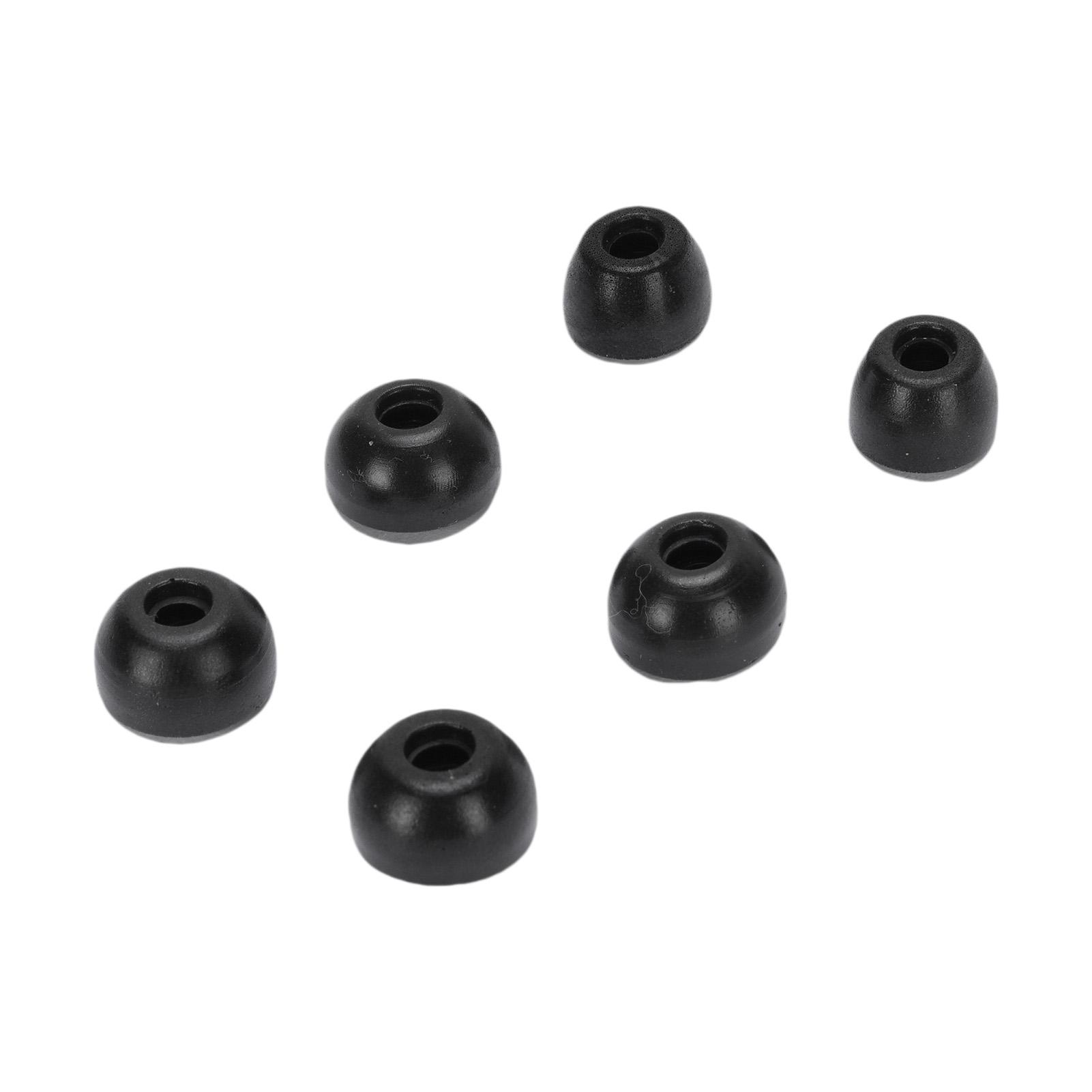 

3 пары насадок для наушников, подходящих для беспроводных наушников Galaxy Buds 3 Pro S M L с шумоподавлением из пены с эффектом памяти чёрный