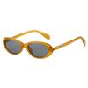 New small frame oval sunglasses, European and American fashion personalized diamond-encrusted pearl sunglasses for men and women