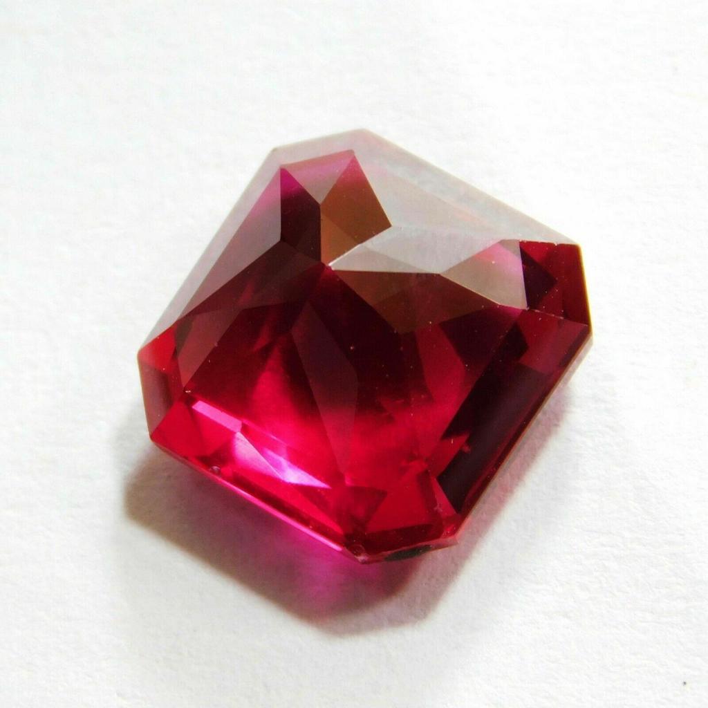 Natural Red Ruby Loose Gemstone 10.50 Ct Square Shape for Jewelry Making and Gem Collections