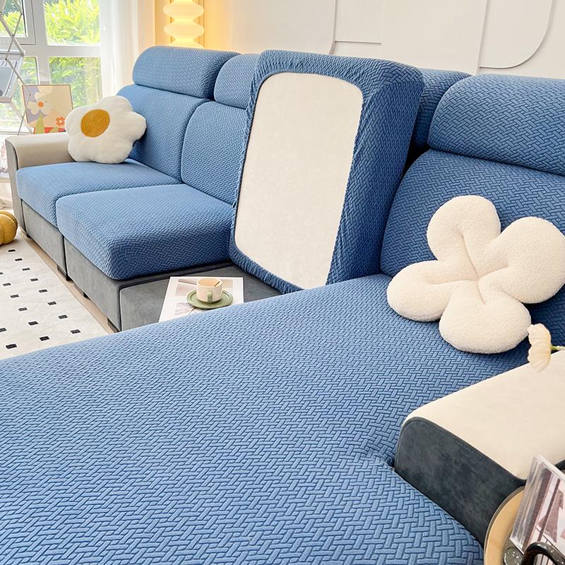 Jacquard Sofa Cushion Cover Stretch Couch Seat Cover Sofa Covers For Living Room Adjustable Slipcover Pets Furniture Protector