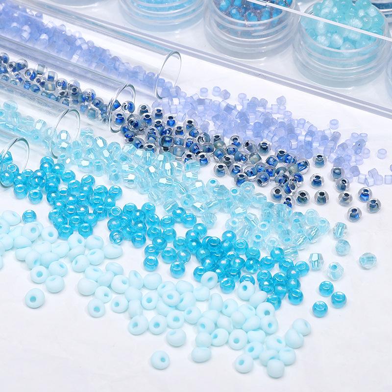 Blauer Glas-Reiskorn-Haarnadel: Handgefertigter Schmuck-Accessoire im antiken chinesischen Stil