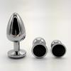 Anal Plug 3 Sizes Colored Crystal Stainless Steel Butt Plug For Women Stimulator Anal Sex Toys For Couples Prostate Massager