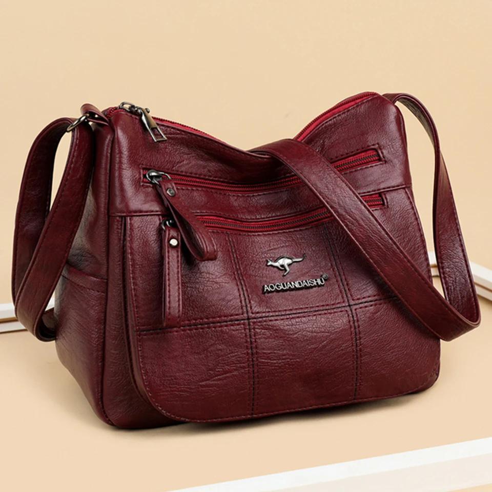 Weiche PU-Leder Luxus Geldbörsen und Handtaschen Damen Taschen Designer Große Kapazität Schulter Crossbody Tasche für Damen 2026 Sac A Main Neu