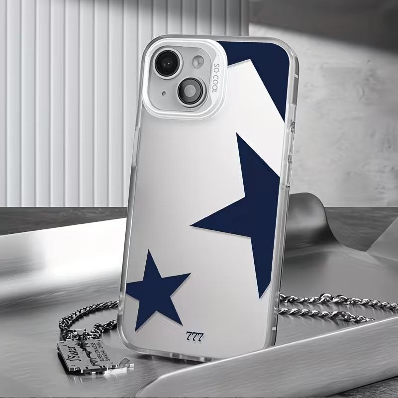 Blue Phone Case for Xiaomi Redmi Note 7 8 9 9S 10 11 12 13 14 15 Pro Plus 4G 5G Anti Fall Matte Back Cover Pentagram 777