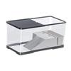 Plastik-Aquarium Haushalts-Aquarium Schildkrötenbecken mit Sonnenplattform Für Krebse Fische Amphibien Reptilien Kleines Aquarium