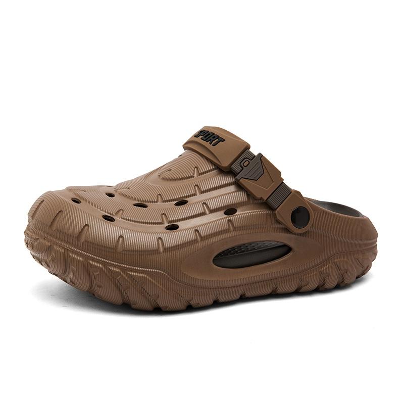 Men EVA Water Slide Sandals Quiet Thick Sole Outdoor Beach Bathroom Slippers Lightweight Summer Shoes for Outdoor Walking Travel