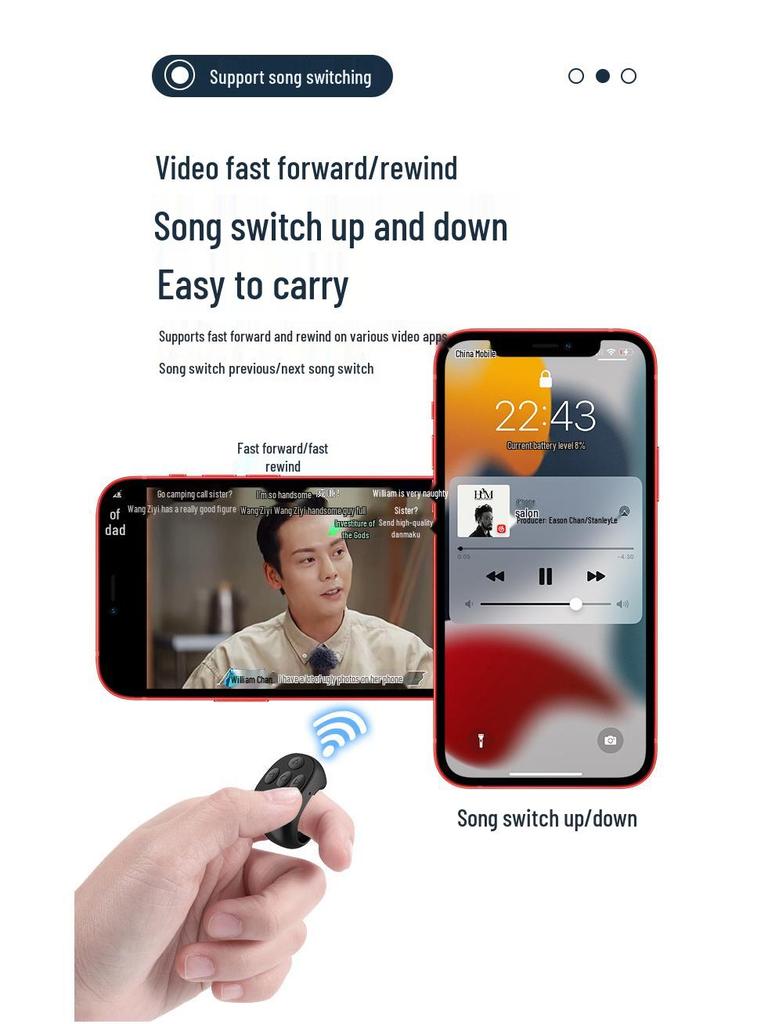 Douyin Bluetooth Smart Ring: Wireless Phone Photography & Audio Controller