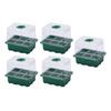 Plant Starter Tray 6 Cells Breathable Visible Reusable Heightened Plant Germination Tray for Gardening