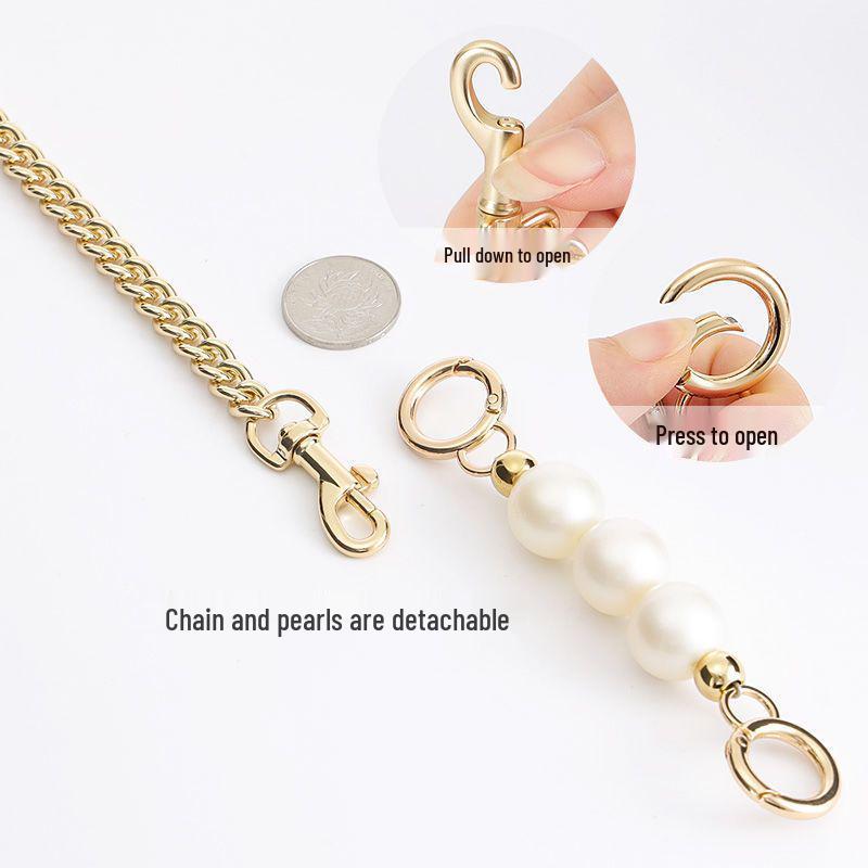 Kouchi Pearl Mahjong Bag Chain Shoulder Strap - Underarm Bag Accessories Extension Strap