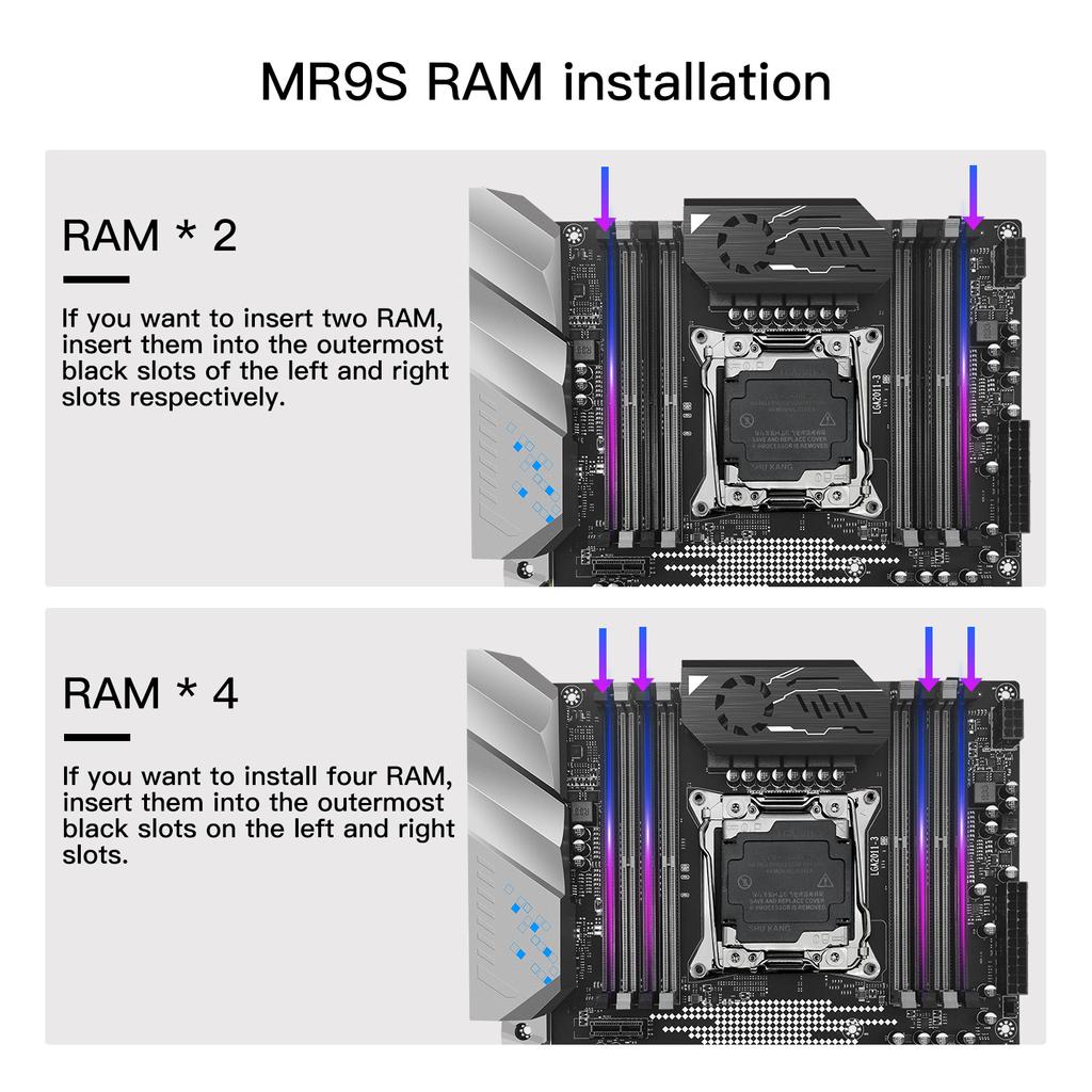 MACHINIST X99 MR9S ATX Motherboard LGA 2011-3 Supports Intel Xeon  E5 V3 V4 CPU CPU DDR4 RAM Memory NVME M.2 USB3.0
