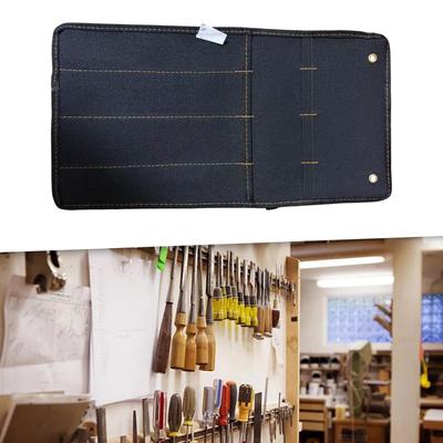 Borsa portautensili portatile per lavorazione del legno, multifunzionale, arrotolabile, organizer