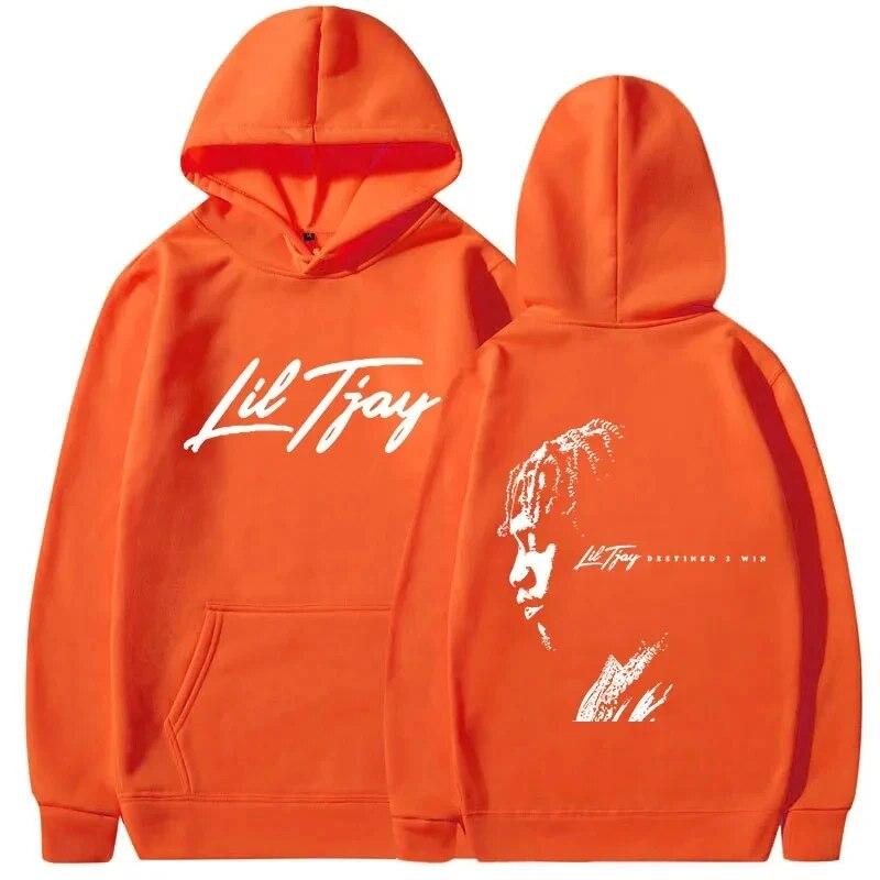 Rapper Lil Tjay Destined 2 Win Musikalbum Print Pullover Hoody Damen Sweatshirts Hoodies y2k Kleidung Herbst Winter Unisex Hoodie Unisex