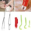 Tick Removal Tool Kit for Dog Cat Ticks RemoversRemover Pen Stainless Steel Tweezers(Green Ticks