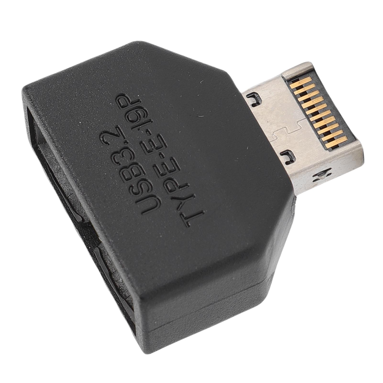 

USB 3.2 Тип E Разъем для передней панели на 19-контактный 10 Гбит/с Адаптер-расширитель для материнской платы Подключи и играй