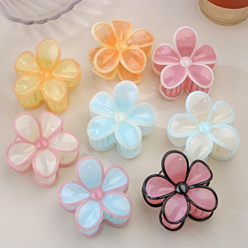 The New Frellia Flower Hairpin for Spring and Summer In Candy Color Is A High-end Hair Accessory with A Flower Back of The Head