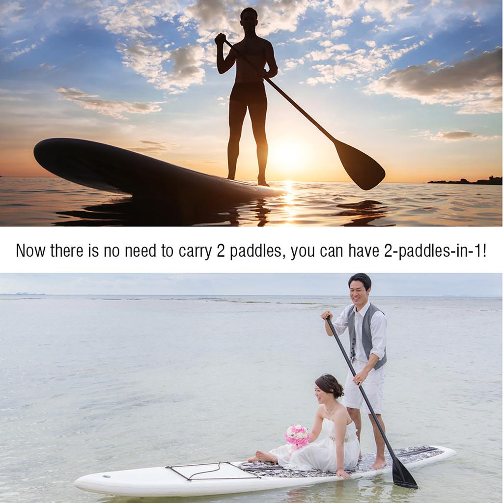 Surfboard SUP 2 Section Aluminum Adjustable Paddle for Boating Kayaking Surfing