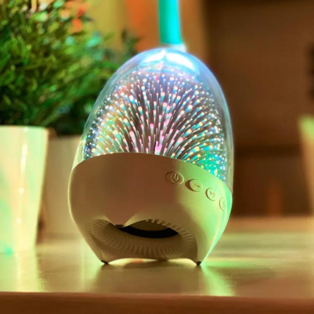Bluetooth speaker night light with fm radio sd card wireless usb bass