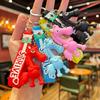 Cartoon Pony Pendant Keychain Creative Zodiac Horse Mascot Keyring Backpack Hanging Decoration  Year Gifts