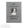 Australian Shepherd - Dog passport case, document case, gift for the traveller from the Art-Dog brand