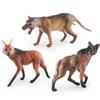 Realistic Animal Sculpture Wolf Model Plastic Toy For Kids Room Gift Decoration