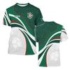 Unisex International Soccer Fan Retro Street Style Jersey Lightweight Breathable Fabric Crew Neck Short Sleeve Shirt for Outdoor Activities
