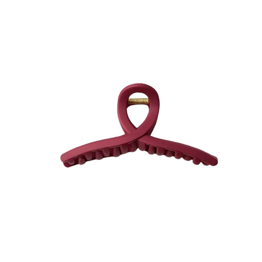 Korean Style Silicone Shark Clip Safe Straight Line Shaped Hair Claw Solid Color Shark Clip  Party