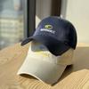 Spring and Autumn Versatile Trendy Brand Baseball Cap with 3D Letter Embroidery, Soft Top, Curved Brim, Slimming Effect, Women's Casual Sunshade