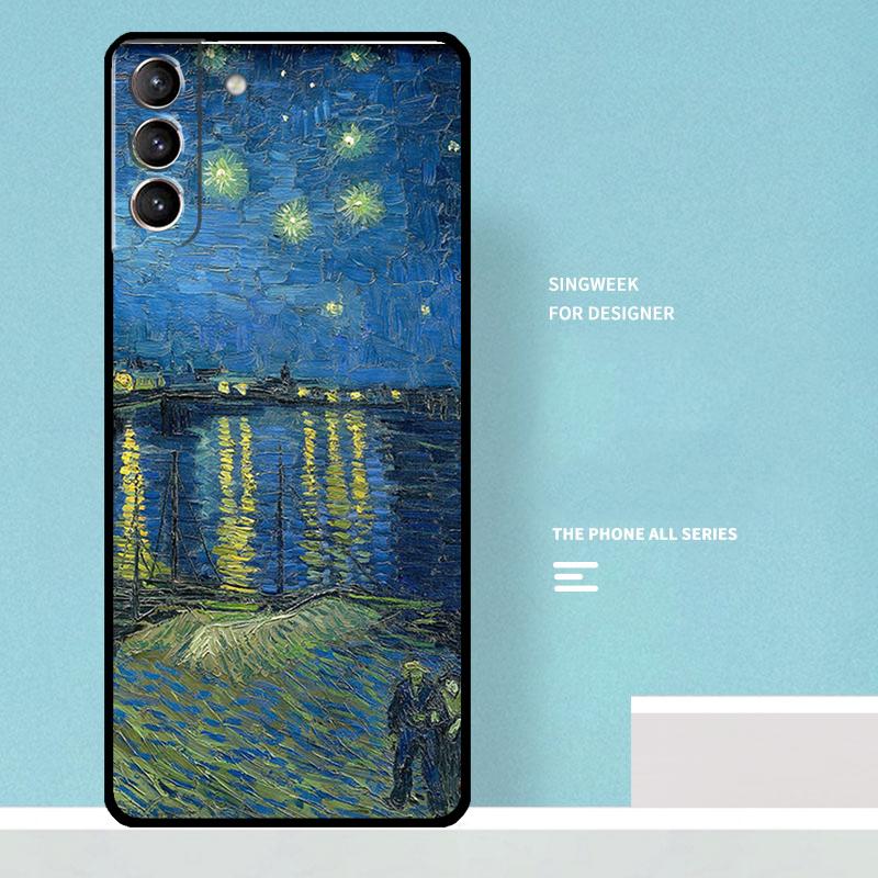 Van Gogh Starry Night Case For Samsung Galaxy S24 S22 S21 S23 Ultra Note 20 S8 S9 S10 Note 10 Plus S20 FE Cover