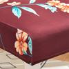Wine Red Printed Chair Cover Vibrant Colors Stain-Resistant Dust-Proof Seat Cover Minimalist Fashion Hotel Home Chair Protector