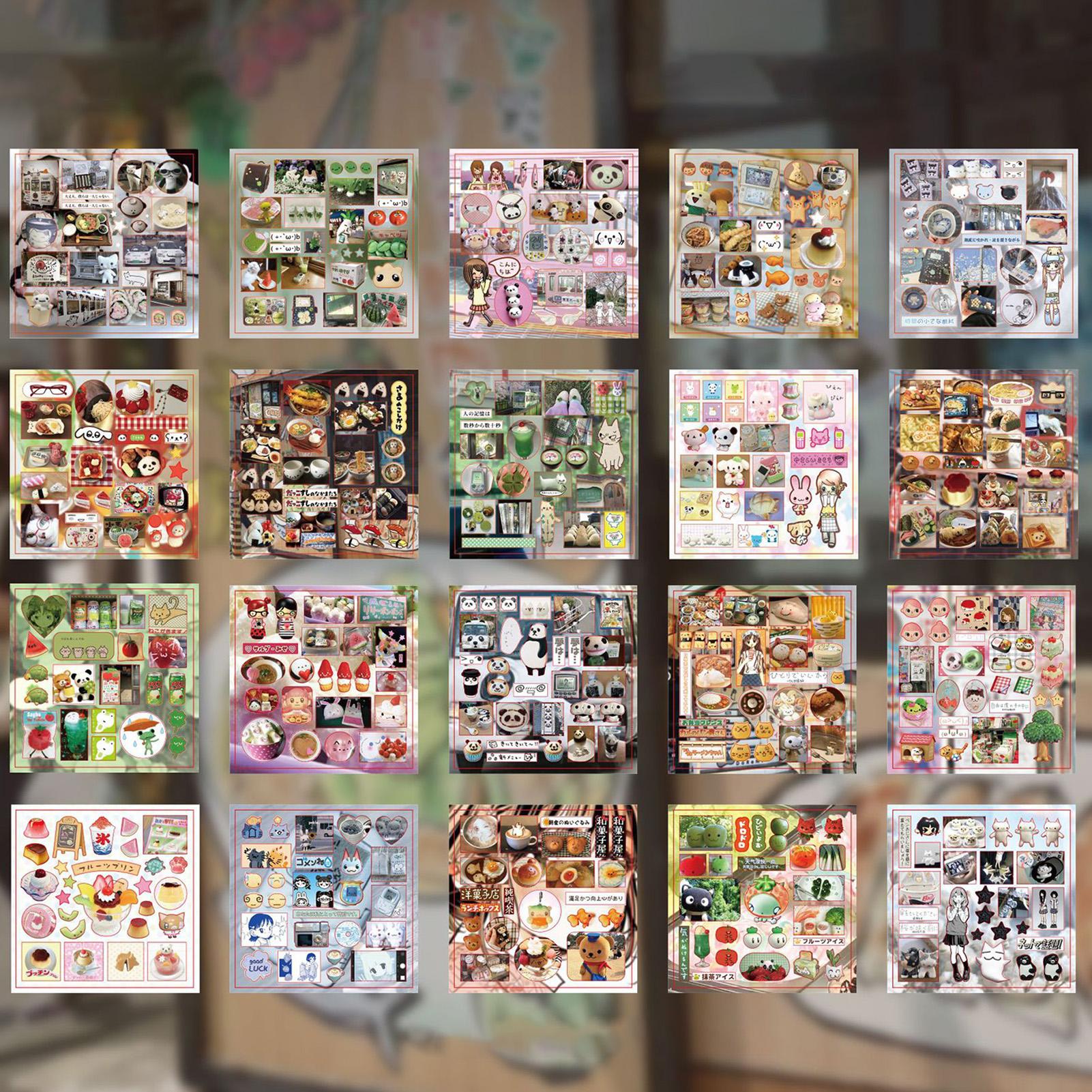 

30sheet Vintage Food Scrapbook Stickers Edge Die-Cutting Girly Decorative Sticker for Children Girls Birthday Gifts