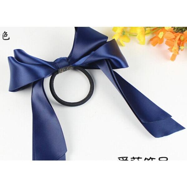 New Korean Bow Ribbon Elastic Hair Bands Women Elegant Hair Rope Elastic Ring Ties Headwear Girls Hair Accessories