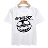 Fashion Summer Children's Tshirt Music Band Gorillazs Punk Rock Print 90s High Quality Cotton Short Sleeve Kid Oversized T-shirt