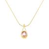 Elegant Water Drop Zircon Clavicle Necklace - Stainless Steel, Simple Luxury
