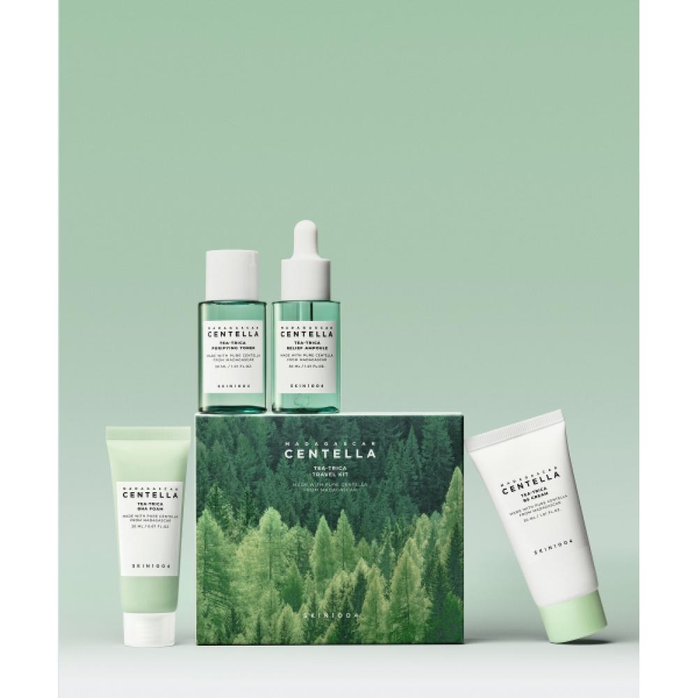 Skin1004 Мадагаскарская Центелла Чайное Дерево Дорожный Набор 4 Типа TETRICA TRAVEL KIT (4 TYPES)