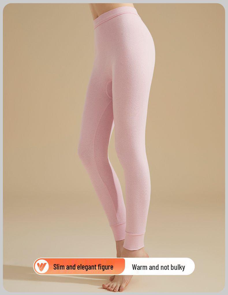 Yalu Women's Plus Size Cotton Base Layer Trousers - Warm, Thin, All-Cotton Thread Pants for Autumn/Winter 2025.