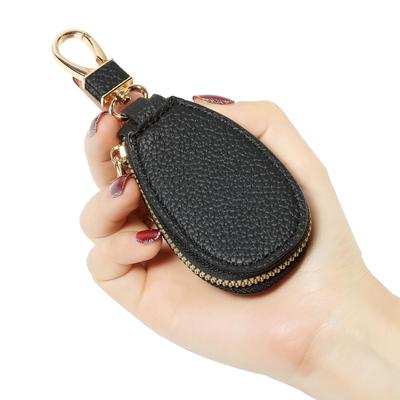 Versatile Lychee Pattern Key Bag - Compact, Unisex, Multifunctional Waist Buckle
