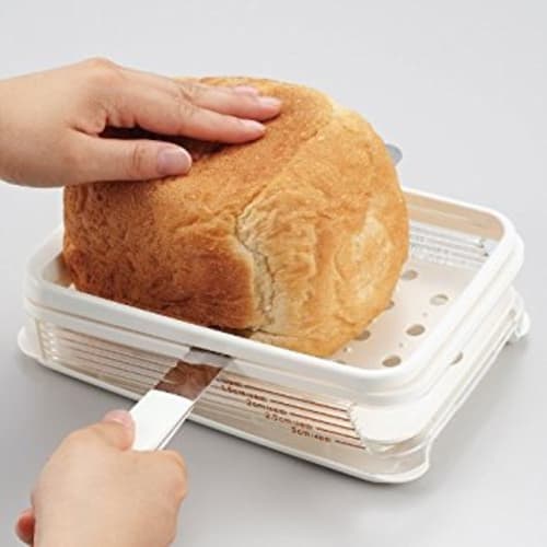 Wahei freiz Akebono Sangyo Bread Slicer Guide Made in Japan Diagonal cut cuts neatly to the end Thickness adjustment 4 slices 5 slices 6 slices 8 slic