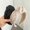 Women Headband Organza Fabric Bowknot Decor Hair Hoop Daily Party Gathering Outing Versatile Hair Accessories