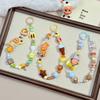 Star Person Beaded Phone Charm: Dopamine Color DIY Keyring