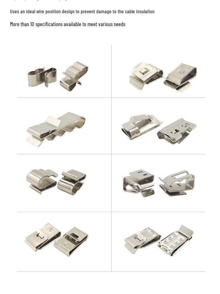 Stainless Steel 4 Sq. Photovoltaic Panel Wire Clamp for Solar Modules