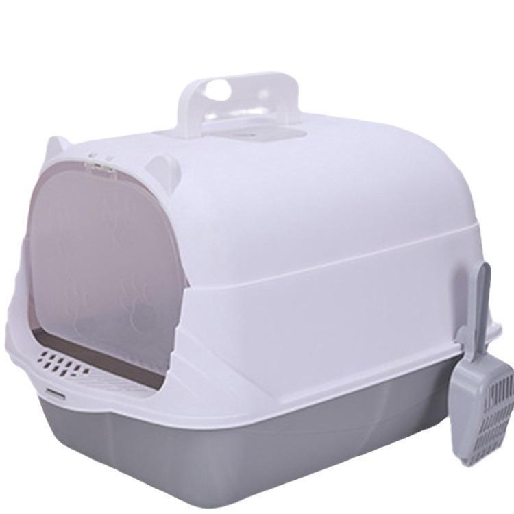 Extra Large Enclosed Cat Litter Box with Deodorant and Splash Guard