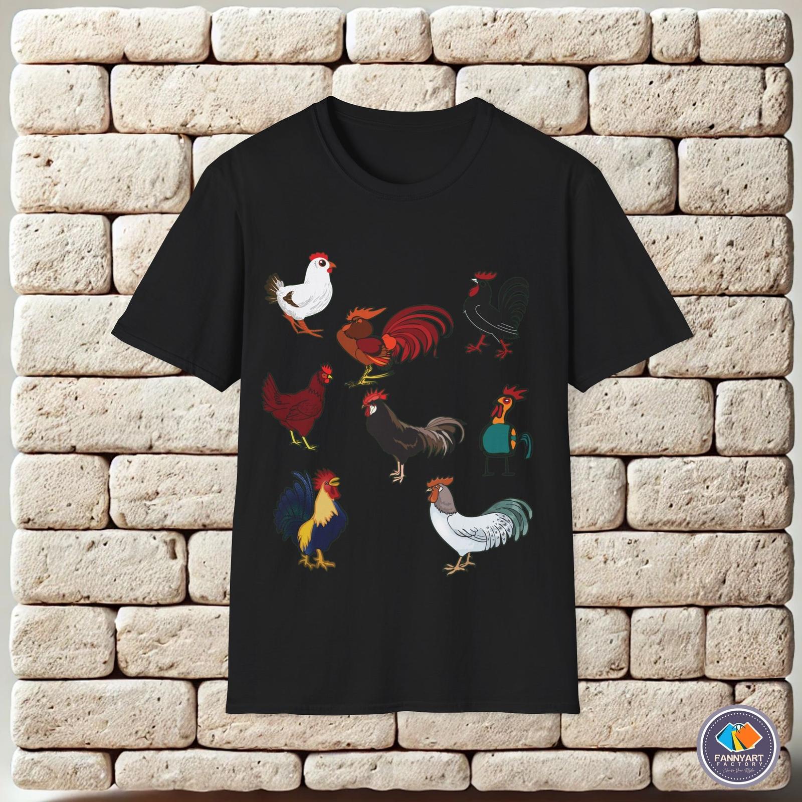 ROOSTER CHICKEN HEN Unisex T-Shirt M