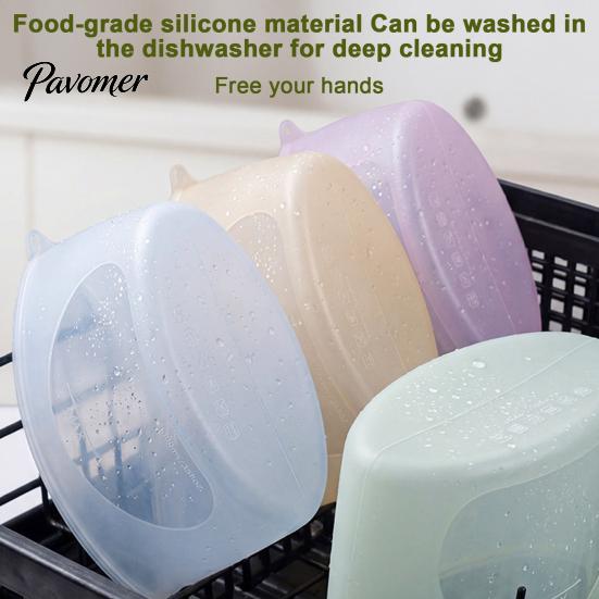 Kitchen Organization Bags with Label Area 2PCS Silicone Food Storage for Kitchen, Double Seal Closure Easy Clean Pantry Bags, Reusable Leakproof