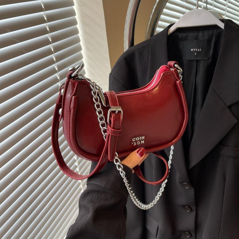 Niche design portable crescent bag women's new trendy fashion underarm bag versatile shoulder messenger bag