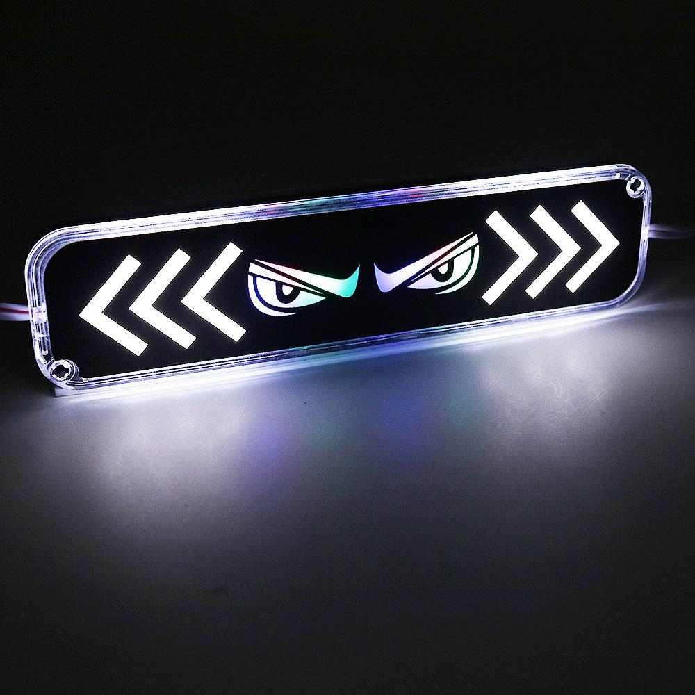 

1pcs Led Module Devil Demon Eye Strobe Warning Light with indicator light for Car Motorcycle белый