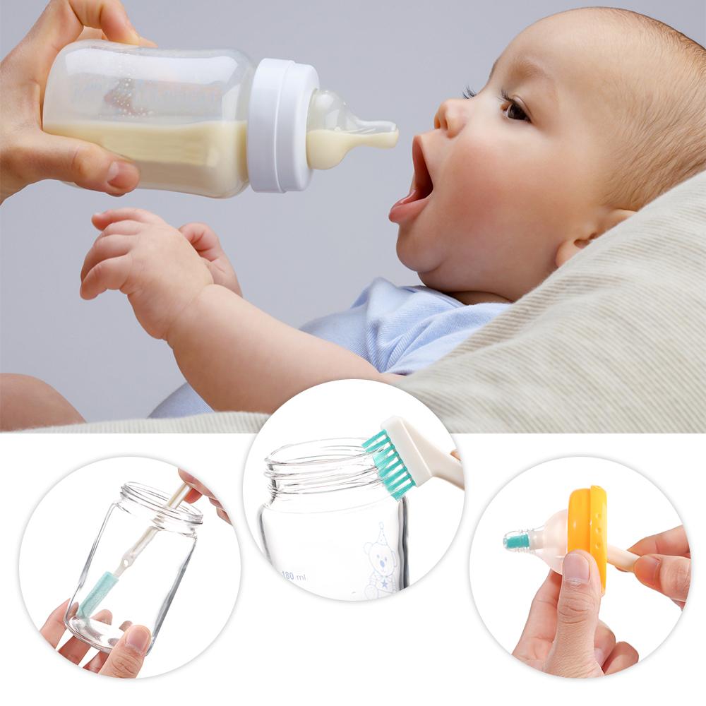 Multiple Use Cleaning Tools Long Handle Wash Cup Gap Clean Bottle Brush Baby Nipple Cleaner Narrow