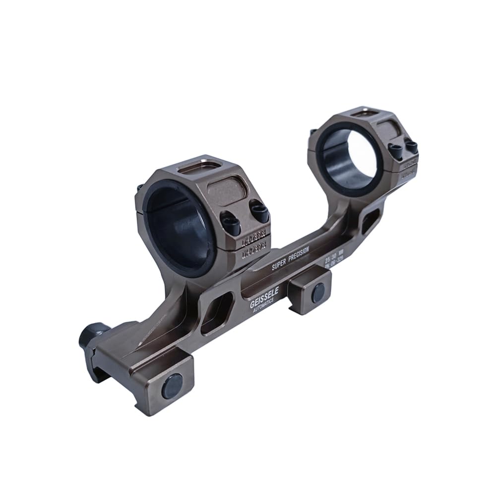 HWZ GEISSELE Type 30mm/25mm Scope Mount Ring Mount Base Spirit Bubble Level (Dark Earth/No Level)